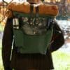 Roll Top Pack in Use in the Woods