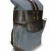 Roll-Top Pack: Angled - Grey and Havana Brown